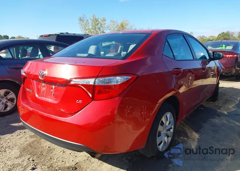 2016 Toyota Corolla Le from USA, damaged, VIN 5YFBURHE7GP512162